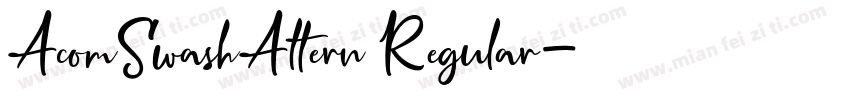 AcomSwashAltern Regular字体转换